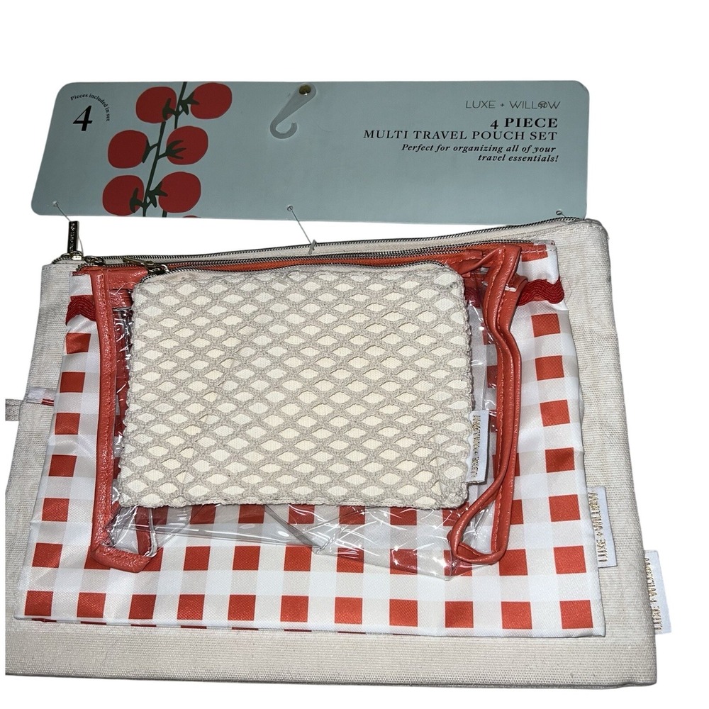 Luxe +‎ Willow 4 Piece Multi Travel Pouch Set